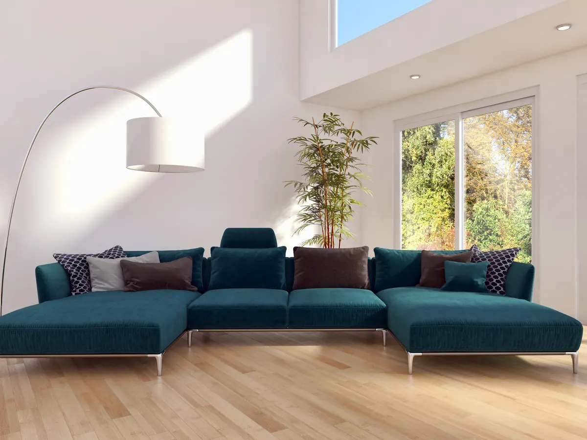 Sfeerbeeld van een gelegde vloer in een interieur